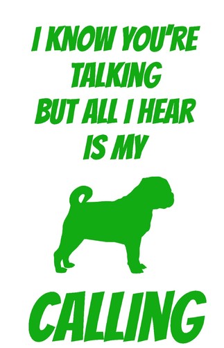 Pug/dog/puppy/animal/pet/decal
