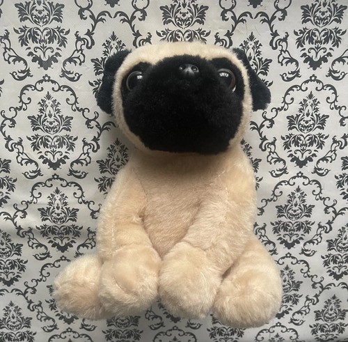 Sitting pug puppy plush soft - sitting,