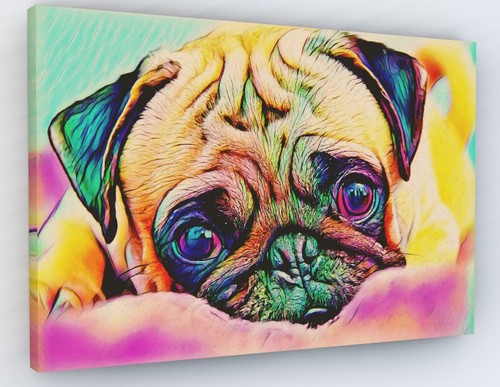 Pug puppy dog canvas - puppy, picture