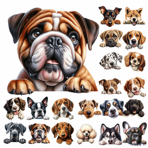 Puppy dog vinyl - dog, sticker