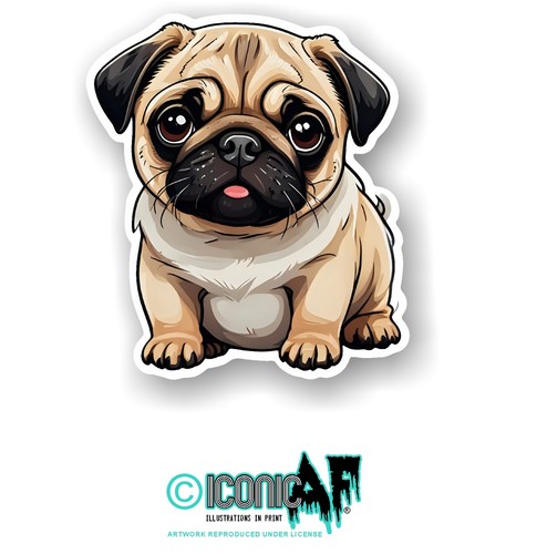 Funny cute pug - cute,