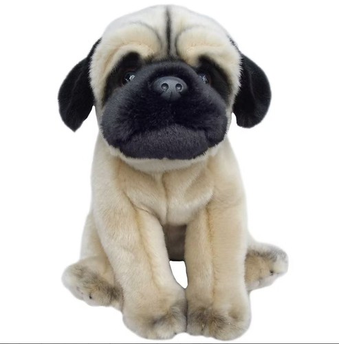 Fawn pug plush - fawn, toy