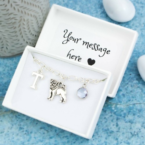 Pug bracelet personalised - bracelet,,