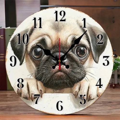 Adorable pug puppy wooden - 10",