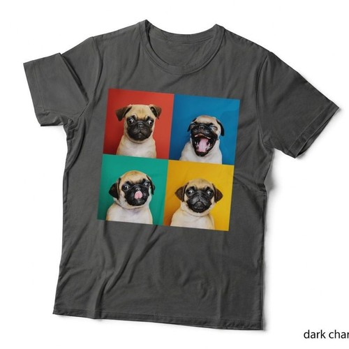 Pug puppy portrait photo - pug,