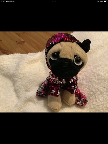 Lovely inch sequin pug dog - 12,