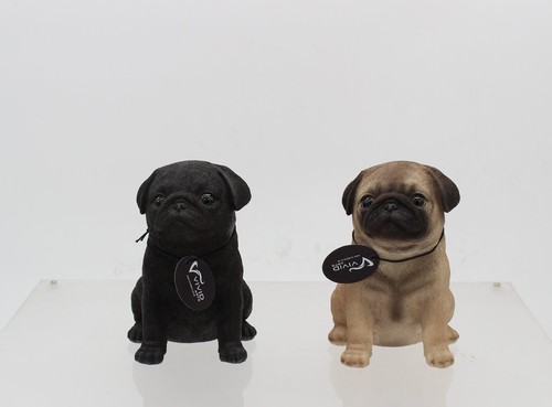Vivid arts brown black pug - or,