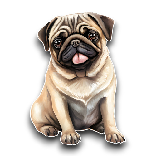 Cute pug puppy - pug,